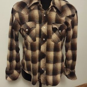 Brown Miller Western Fannel